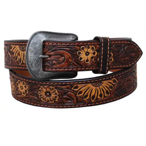 Circle Y Women's Vintage Wild Flower Belt