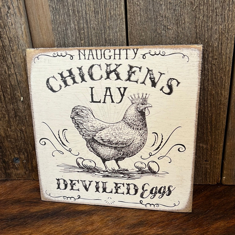Junk Gypsy Wood 6"x6" Sign