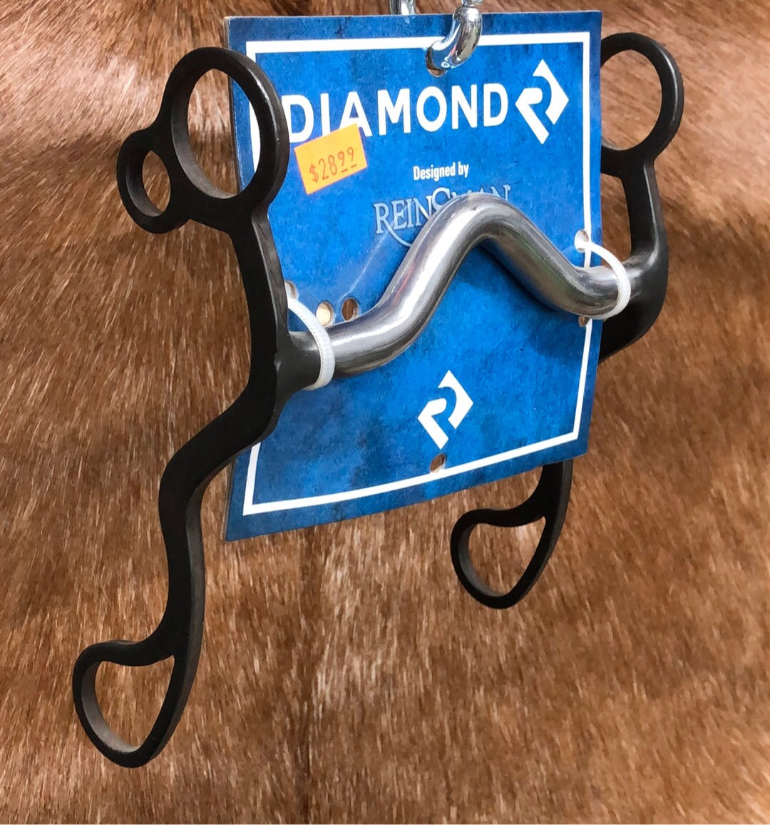 Diamond R Cowboy Solid Shank Curb DR#054