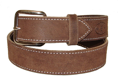 Texas Saddlery Men's Brown Roughout Belt