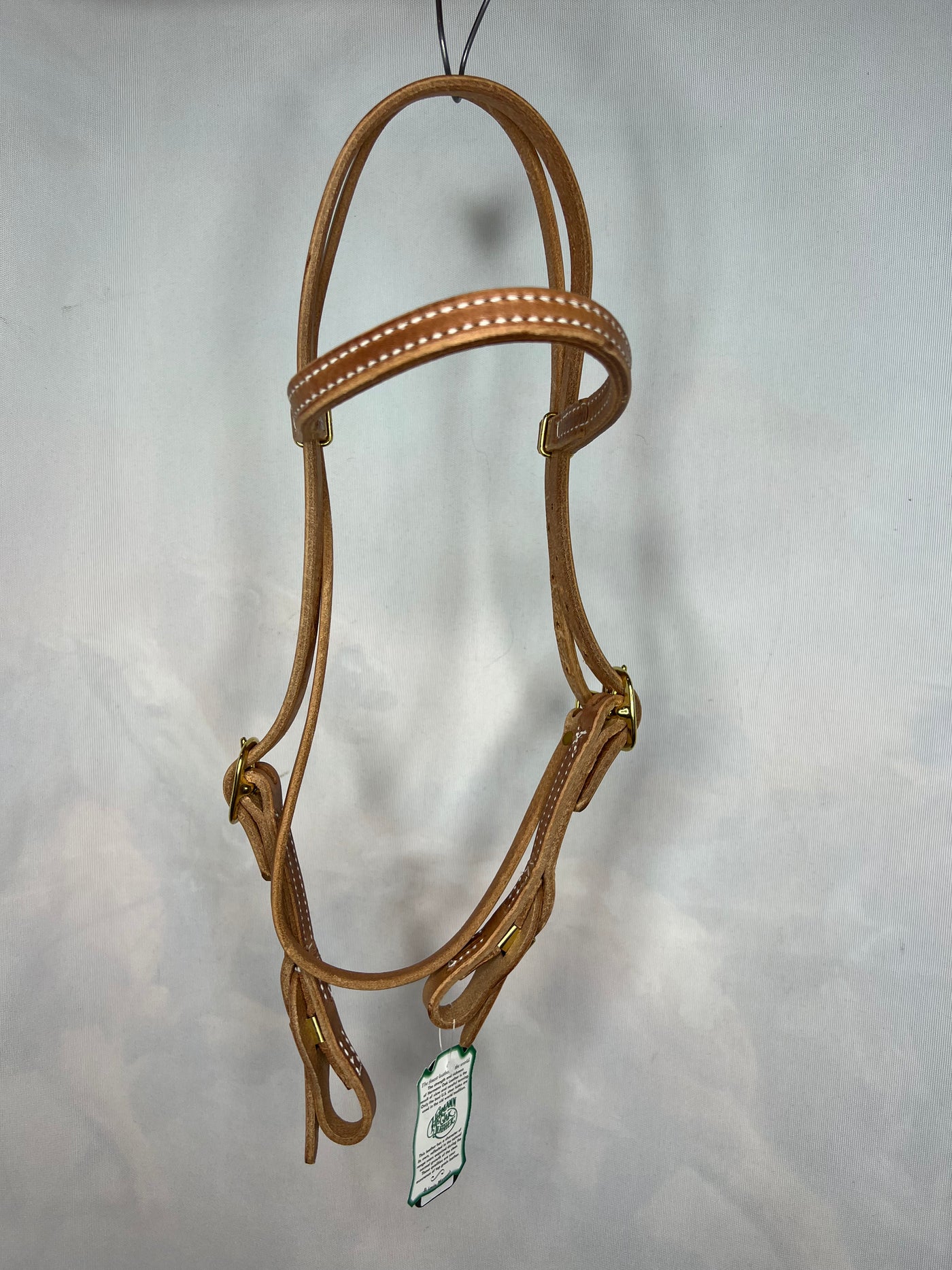 Berlin Custom Leather Straight Browband with Quick Change H104