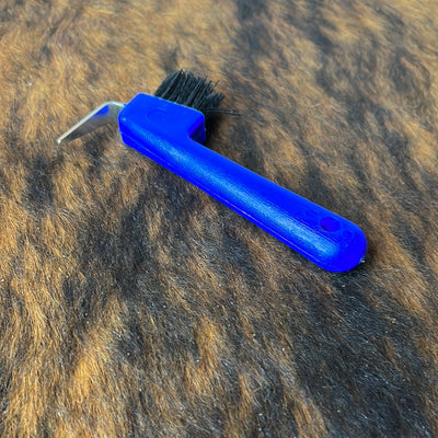 Tough 1 Hard Plastic Hoof Pick w Brush