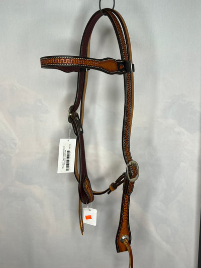 RbarB-PT Two Tone Browband Headstall HDST-508