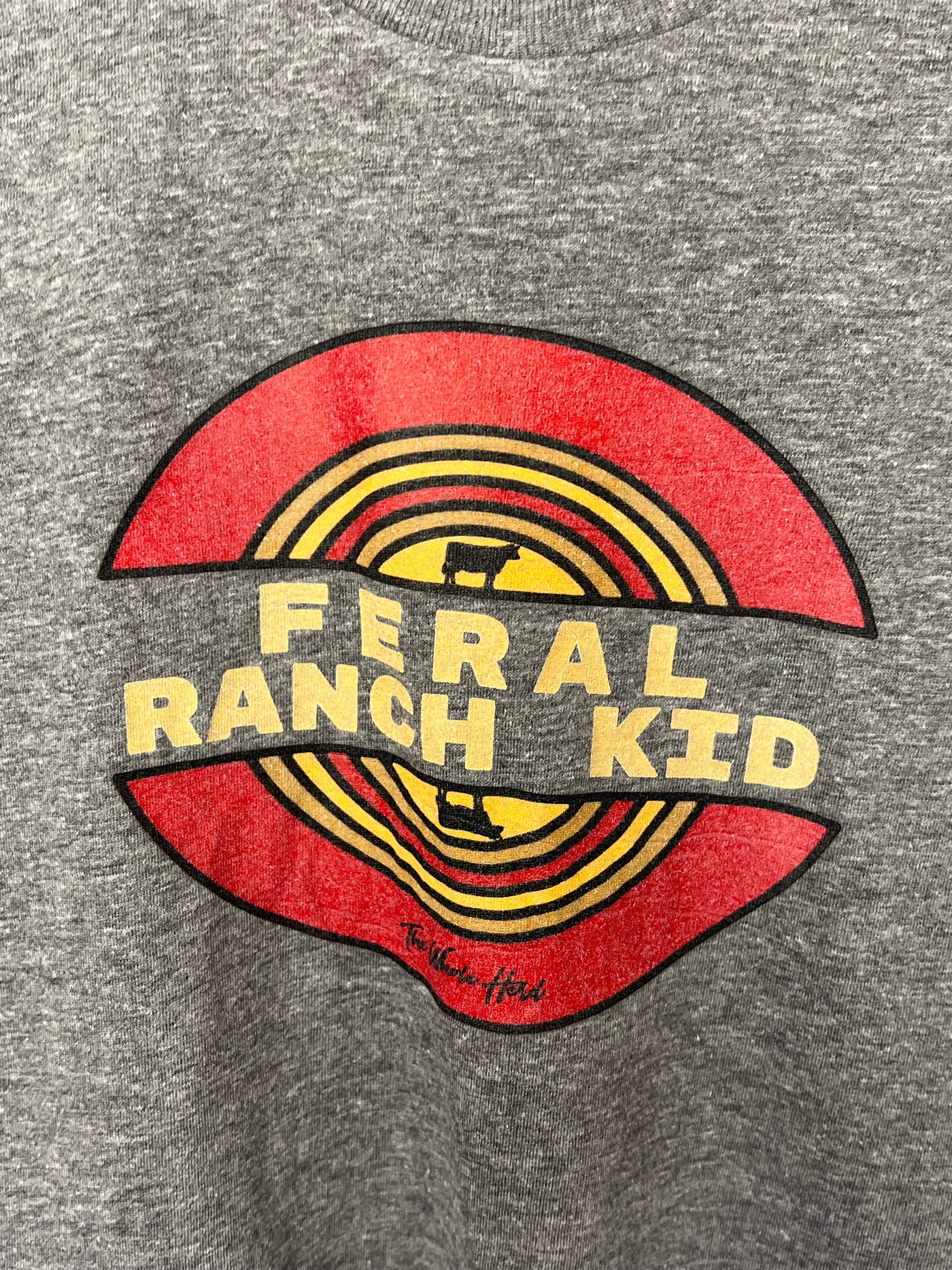 Grey “Feral Ranch Kid” Tee THE WHOLE HERD