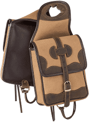 Tough1 Canvas Horn Bag w/Leather Accents